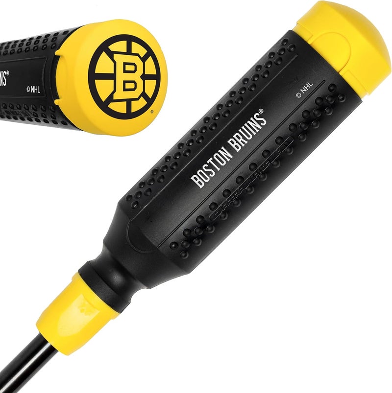 Megapro ® NHL® Team Edition Multi-bit Screwdriver | Officially Licensed NHL® Gear | Durable, Ergonomic, Pro-Grade Screwdriver (Boston Bruins®) - Image 1